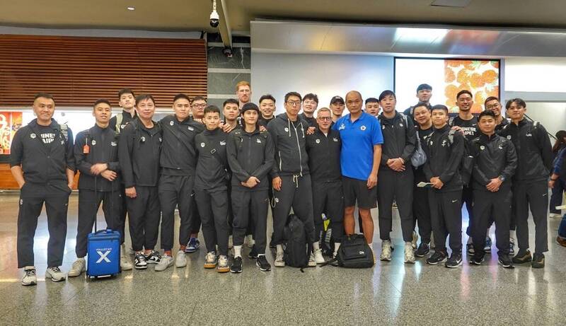 台灣男籃今天出發菲律賓馬尼拉。（取自籃協臉書）