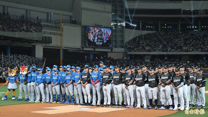 台日棒球國際交流賽。（記者陳逸寬攝）