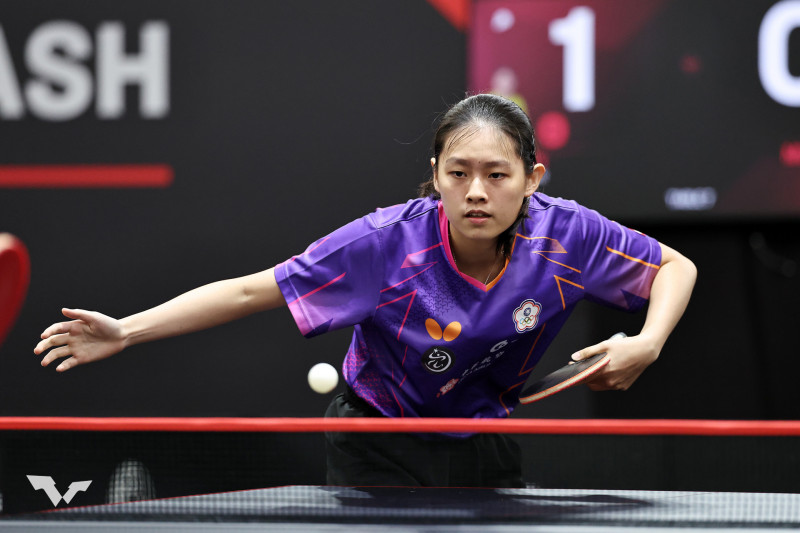 陳忞昕在U19女單4強賽逆轉日本神童松島美空，首度闖進決賽。（取自WTT官網）