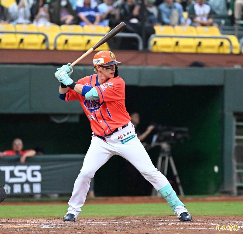 陽岱鋼。（記者李惠洲攝）