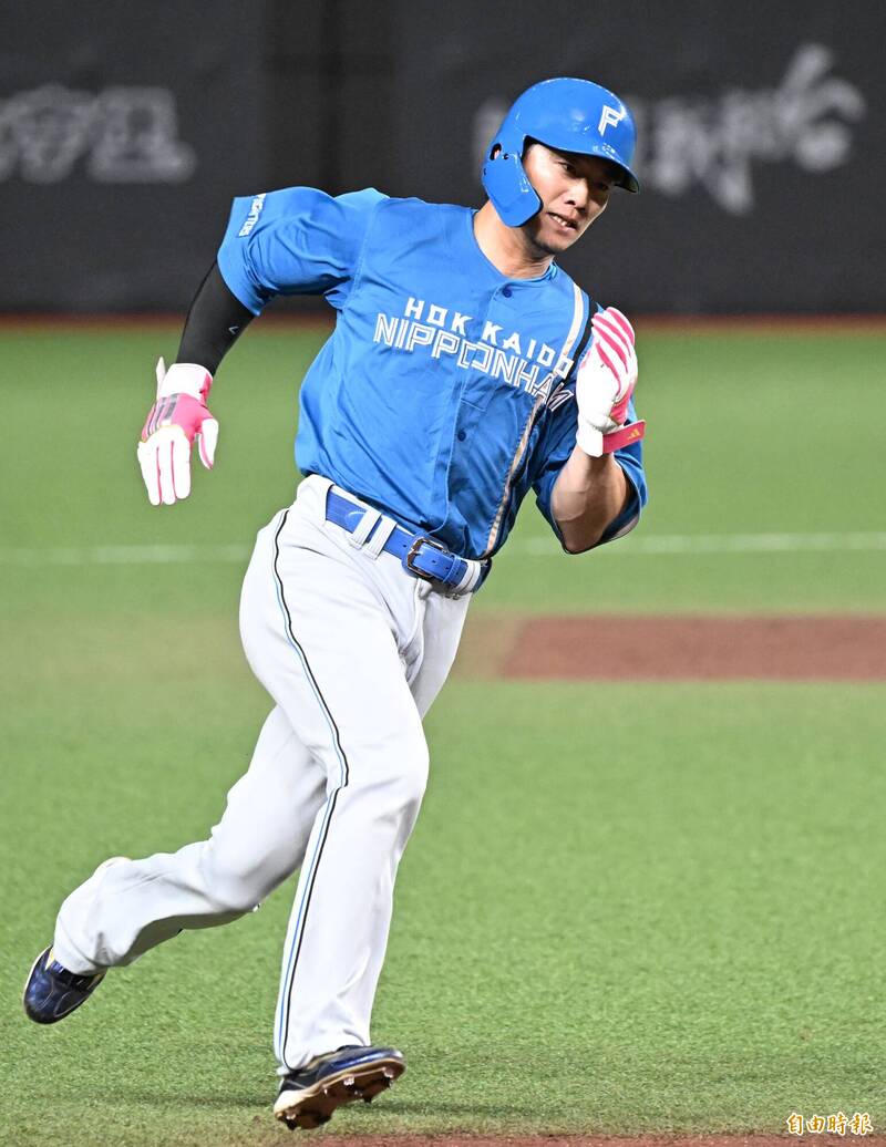 西川遙輝全壘打。（記者林正堃攝）