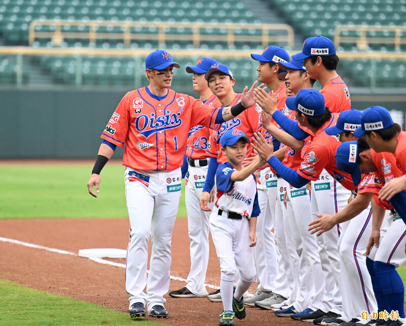 陽岱鋼。（記者李惠洲攝）