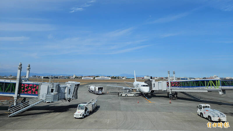 宮崎用好天氣迎接台灣隊。（記者陳志曲攝）