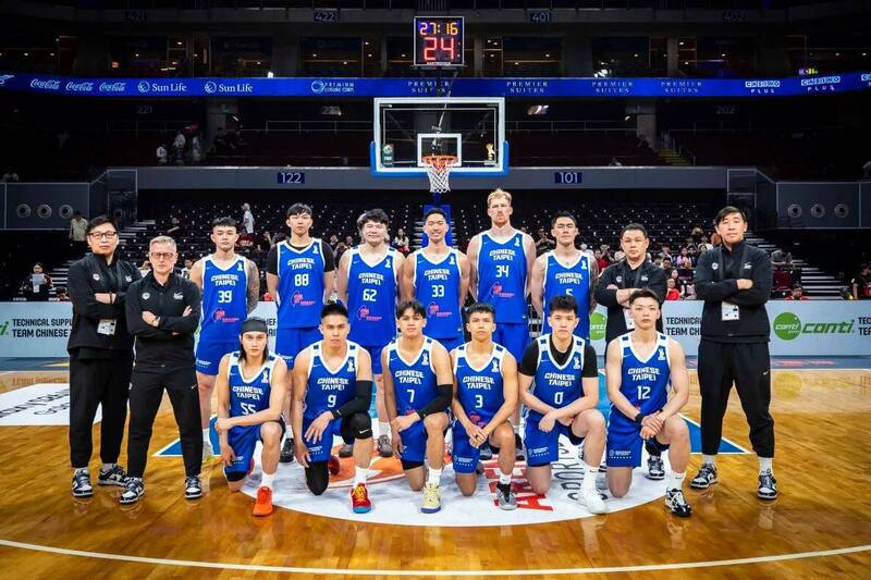 台灣男籃半場1分領先中國。（圖片取自FIBA）