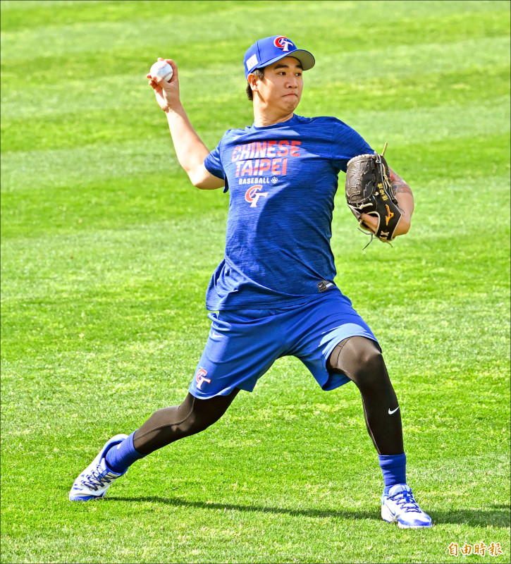 台灣隊今天迎戰日職歐力士二軍，將由20歲旅日小將張峻瑋擔任先發。（特派記者陳志曲攝）