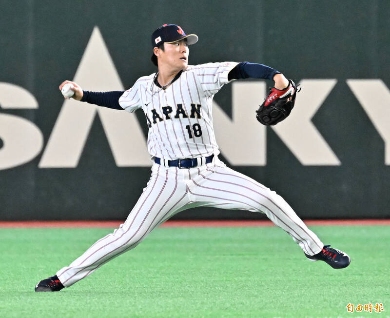 山本由伸。（特派記者羅志朋攝）