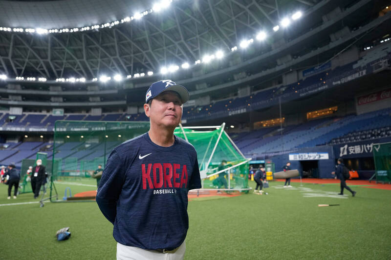 南韓隊總教練柳志炫。（資料照，美聯社）