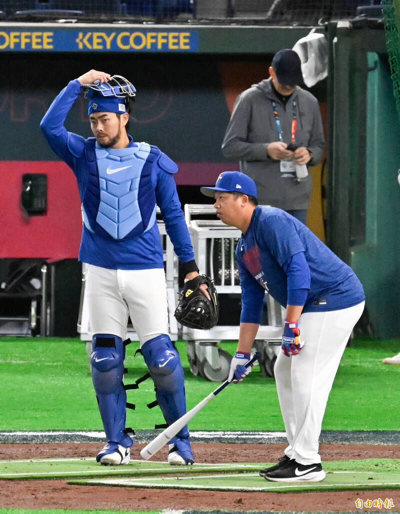 台灣隊林家正（左）。（特派記者羅志朋攝）