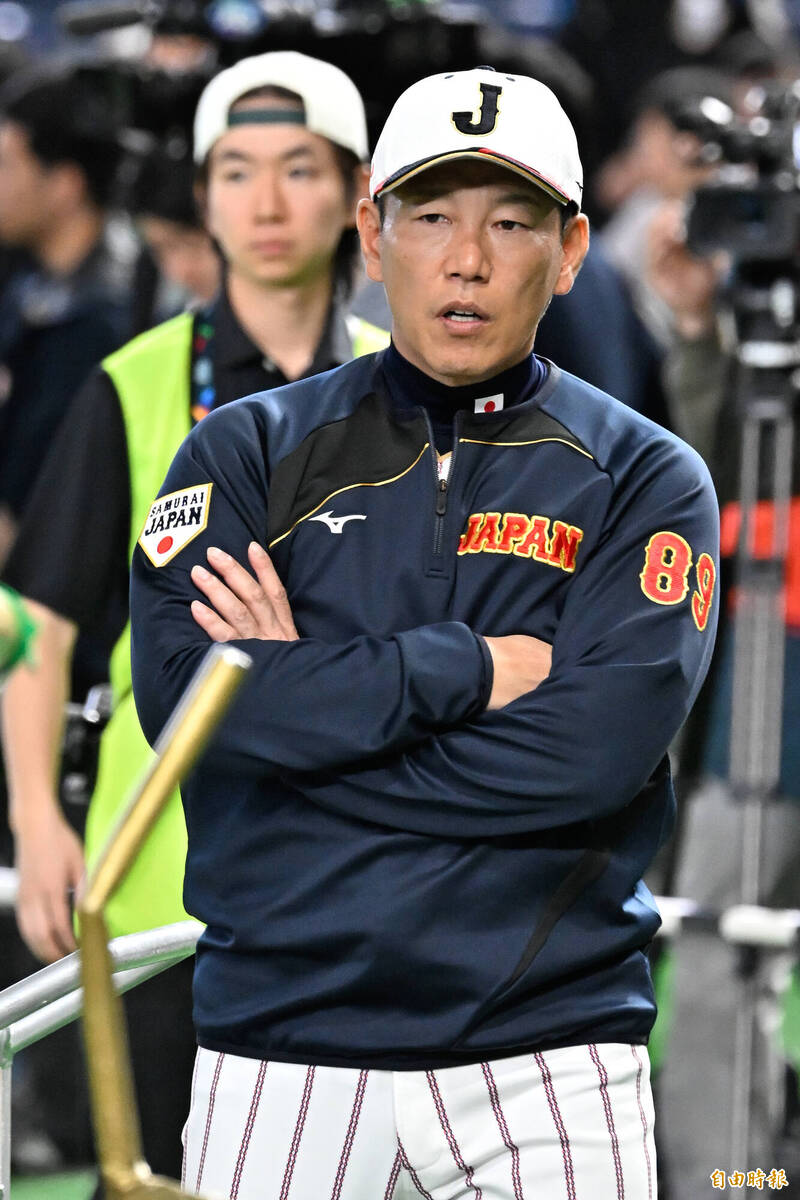 日本隊監督井端弘和。（特派記者羅志朋攝）