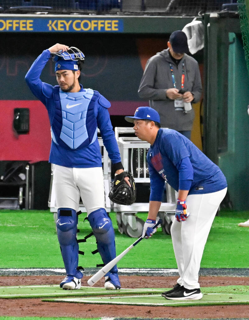 台灣隊林家正（左）。（特派記者羅志朋攝）