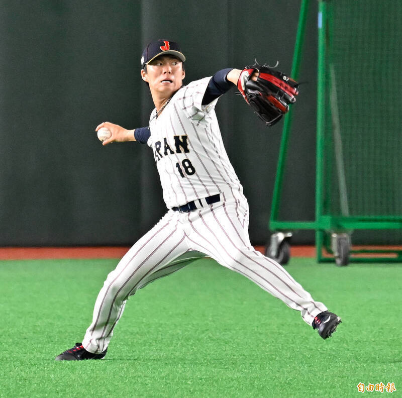 山本由伸。（特派記者羅志朋攝）