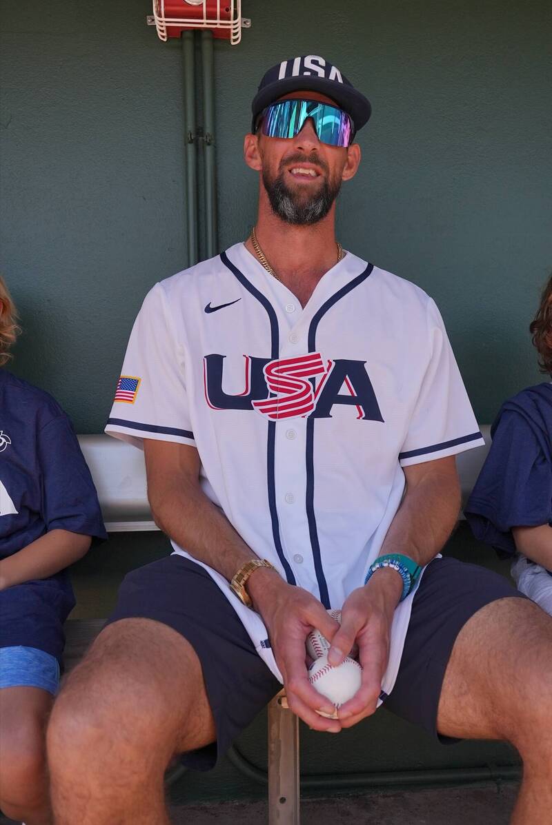 游泳名將菲爾普斯。（取自Ｘ）