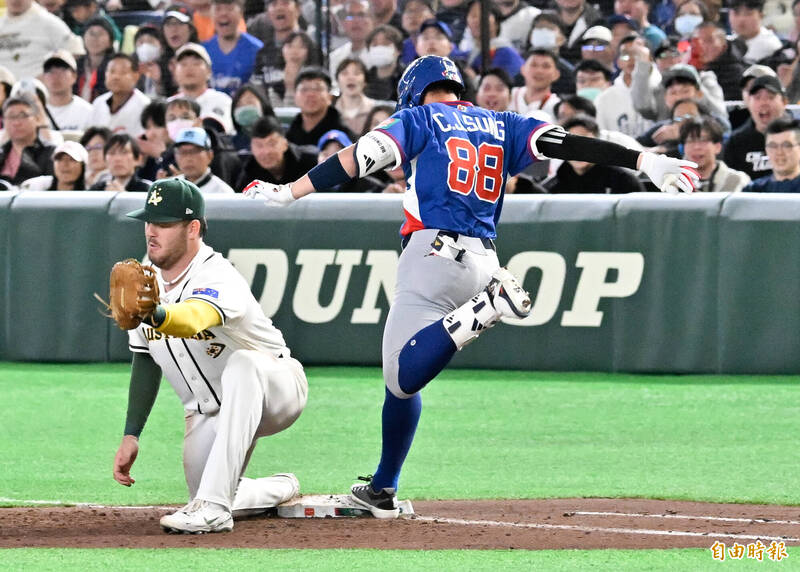 宋晟睿被改判出局。（特派記者陳志曲攝）