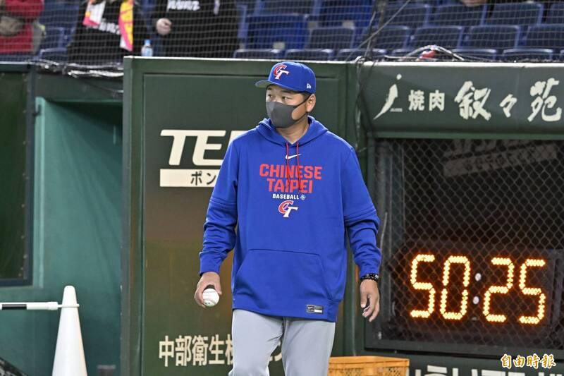 台灣隊總教練曾豪駒。（特派記者陳志曲攝）