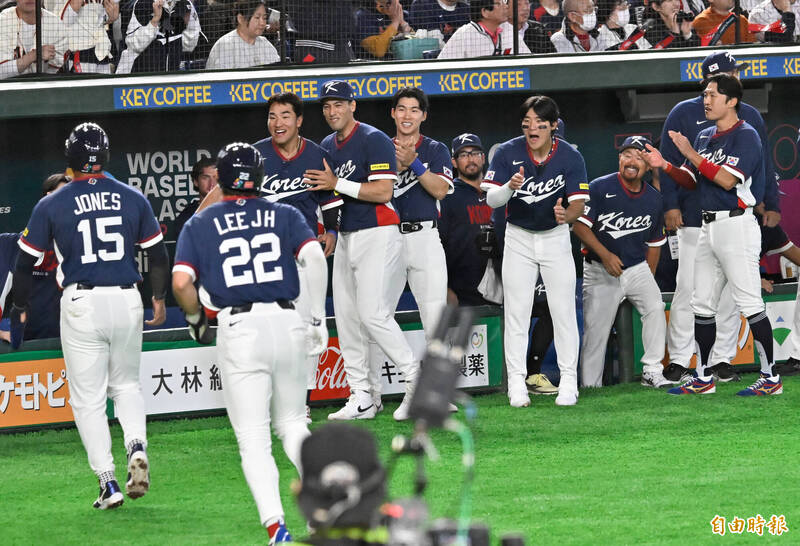 南韓隊。（記者陳志曲攝）