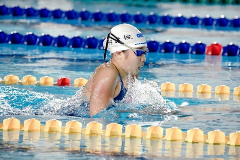 12歲何康婗名古屋亞運達標。（教練何兆基提供）