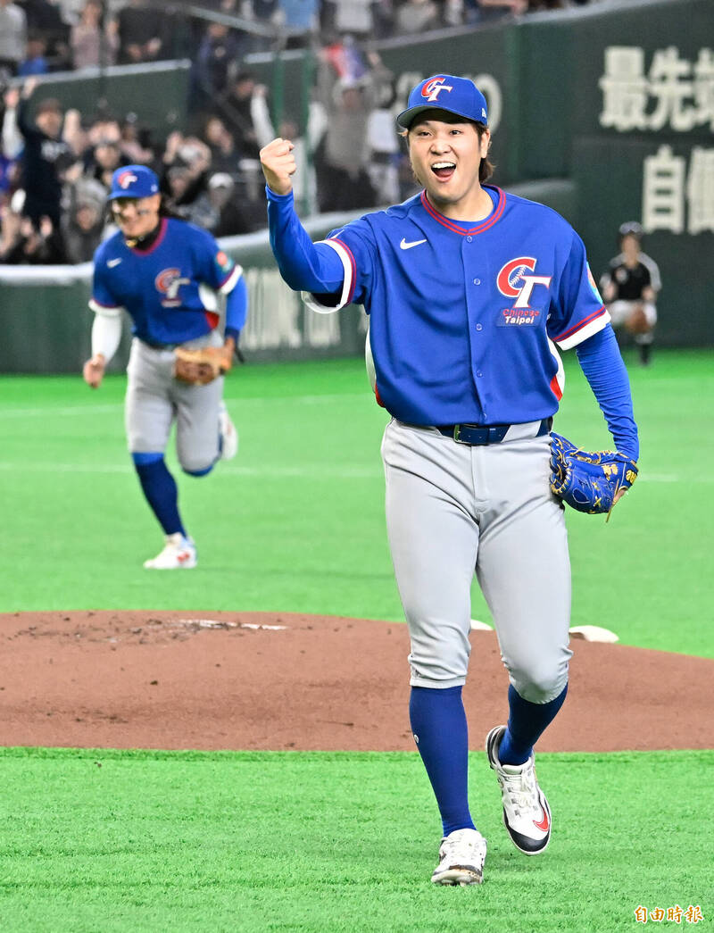 台灣隊投手古林睿煬。（資料照，記者陳志曲攝）