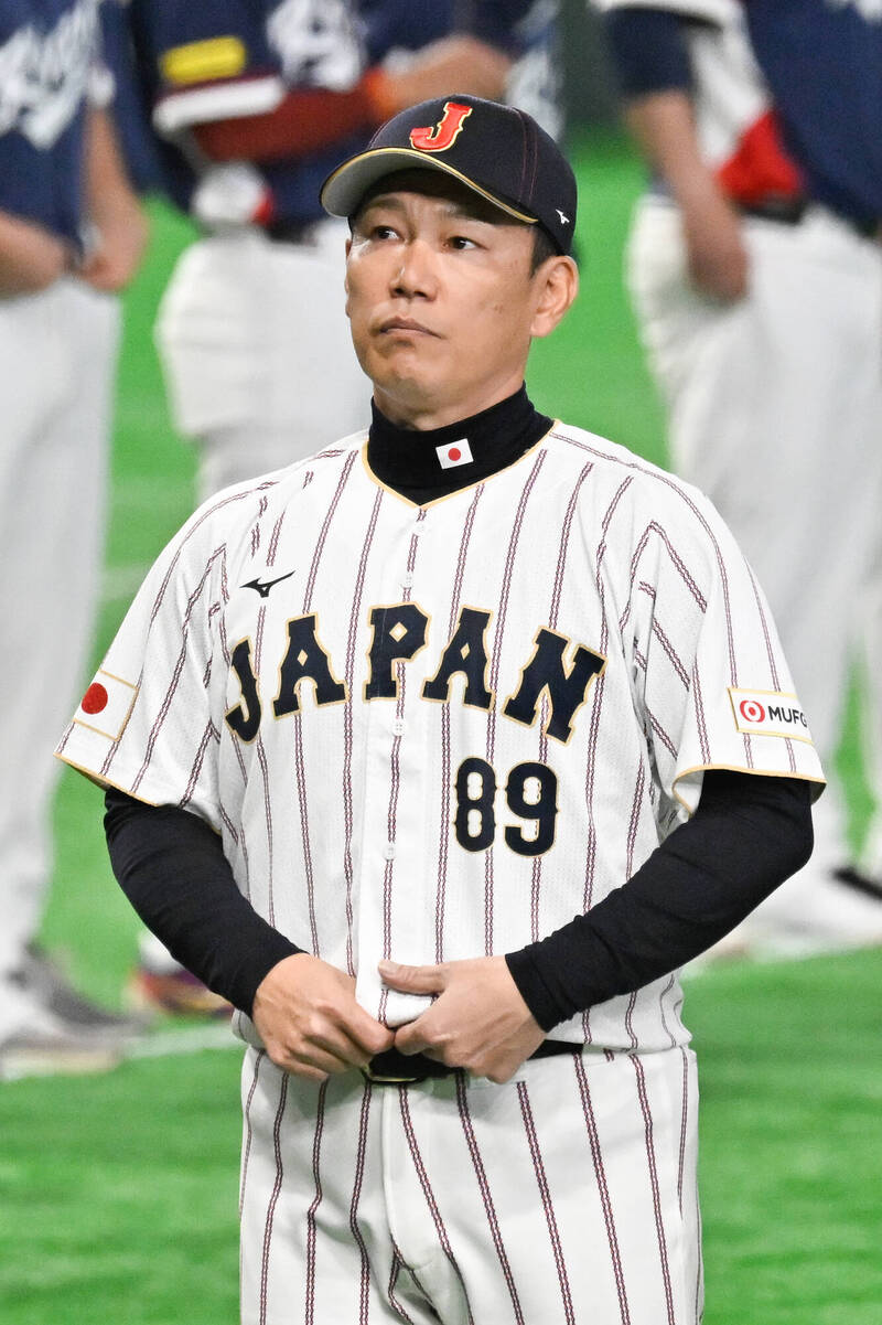 日本隊監督井端弘和。（資料照，記者陳志曲攝）
