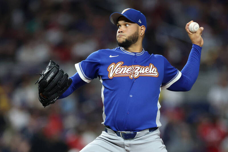 委內瑞拉先發左投E.羅德里奎茲。（法新社）