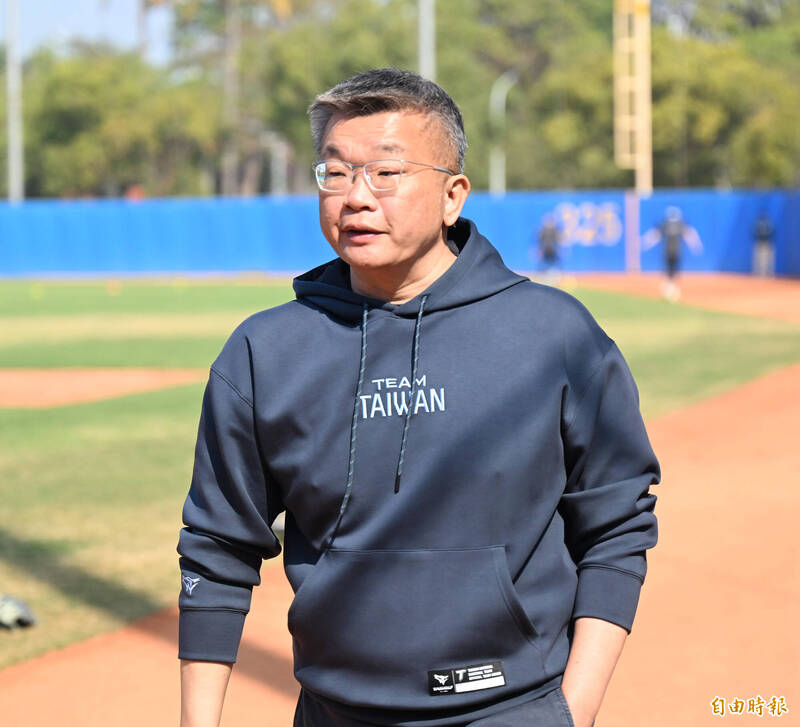 中職會長蔡其昌。（資料照，記者李惠洲攝）
