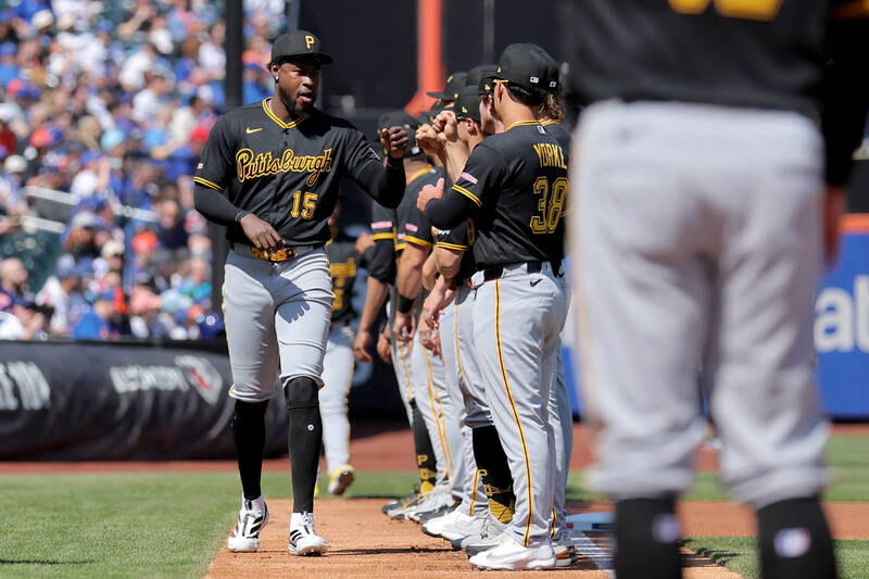 海盜隊中外野手克魯茲。（路透）