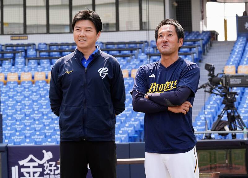 林威助（左）、平野惠一（右）。（富邦悍將提供）