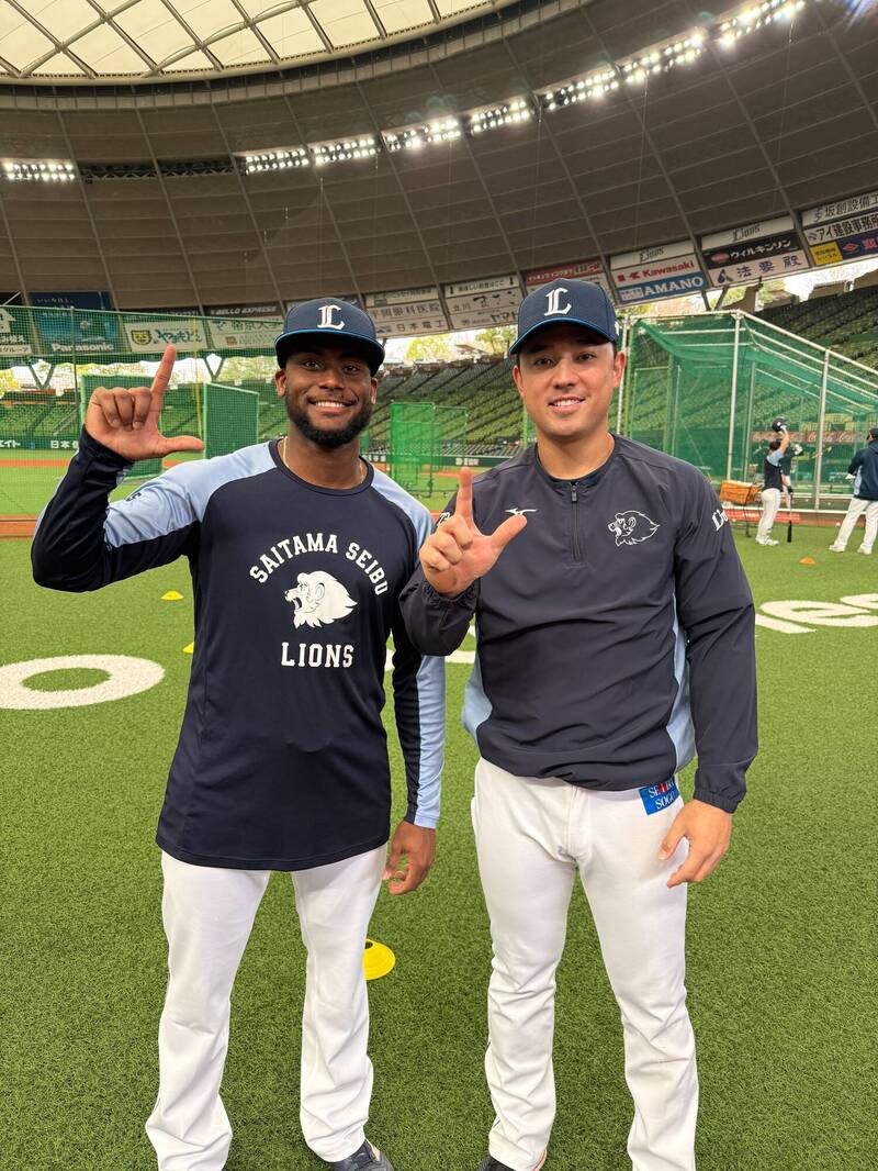 林安可（右）。（取自西武獅官方X）