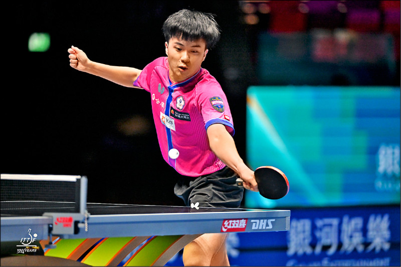 林昀儒重返世界盃男單8強。（資料照，取自ITTF官網）