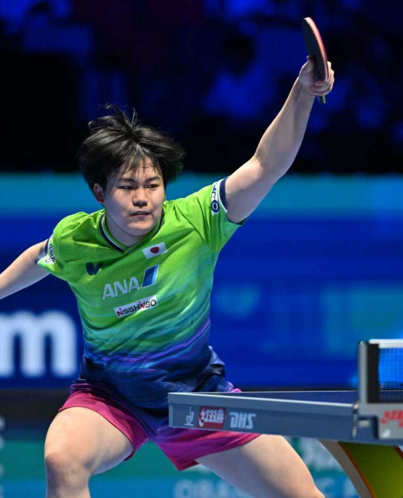 18歲的松島輝空在男單8強賽以直落四橫掃瑞典名將莫雷加德挺進4強。（取自ITTF臉書）
