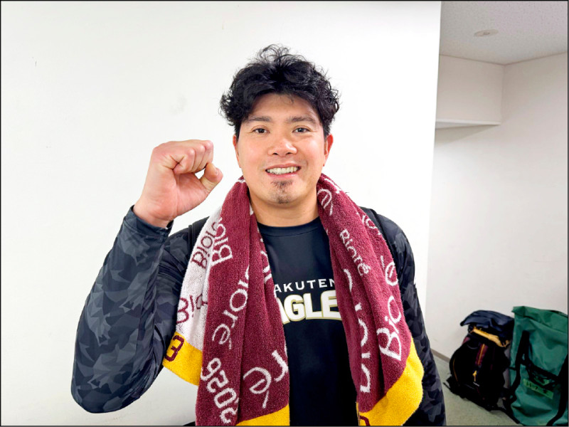 樂天宋家豪本季首勝開張。（取自樂天金鷲官網）
