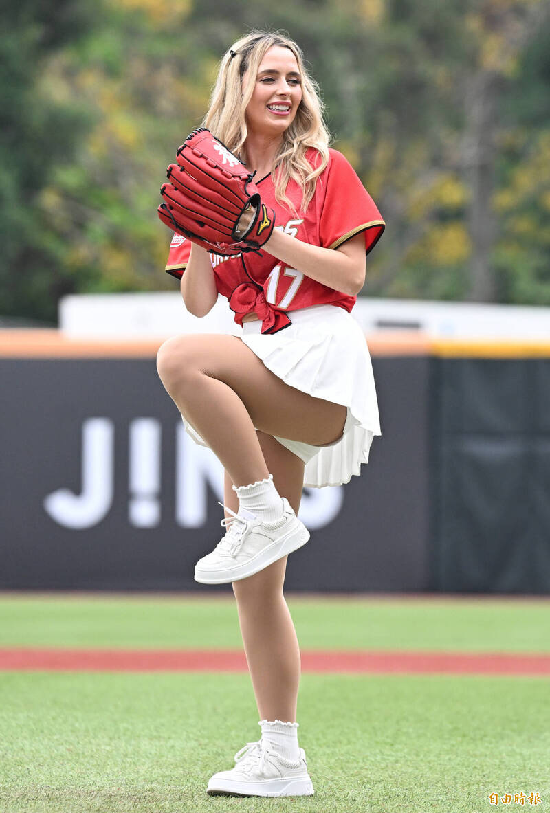 費爾柴德的妻子哈娜。（記者林正堃攝）