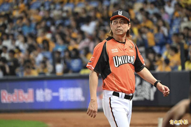 統一獅總教練林岳平。（記者廖耀東攝）