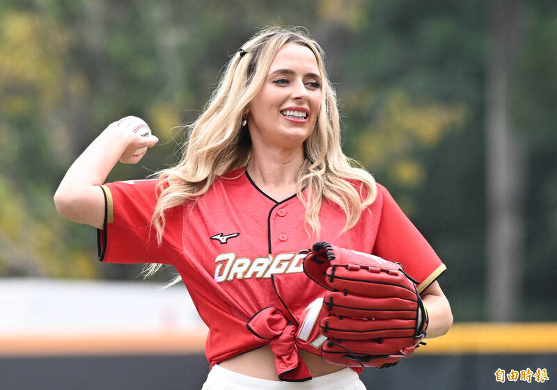 費爾柴德的妻子哈娜。（記者林正堃攝）