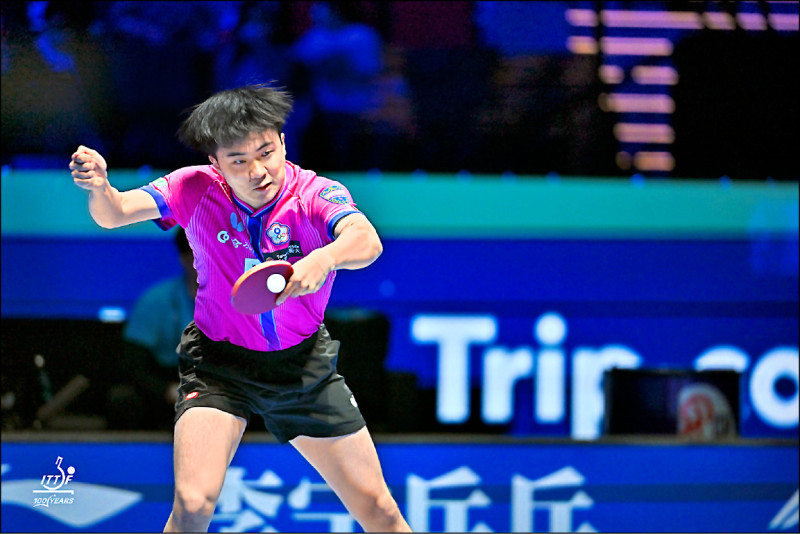 林昀儒在男單4強賽不敵日本新星松島輝空，以銅牌作收。（取自ITTF官網）