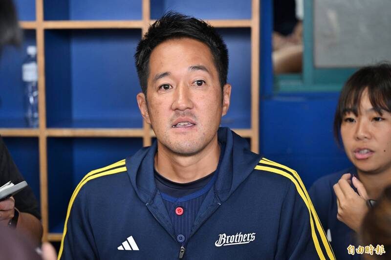 中信兄弟總教練平野惠一。（記者陳逸寬攝）