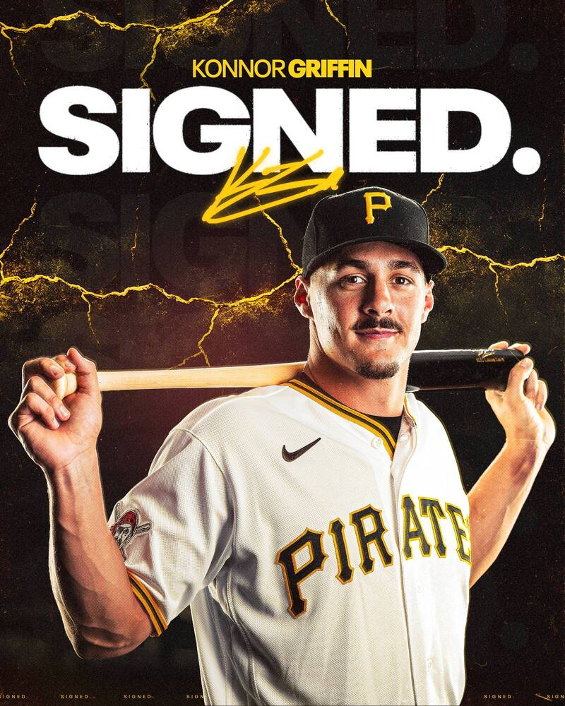 海盜與葛瑞芬簽下長達9年的延長合約。（圖片取自匹茲堡海盜官方X）