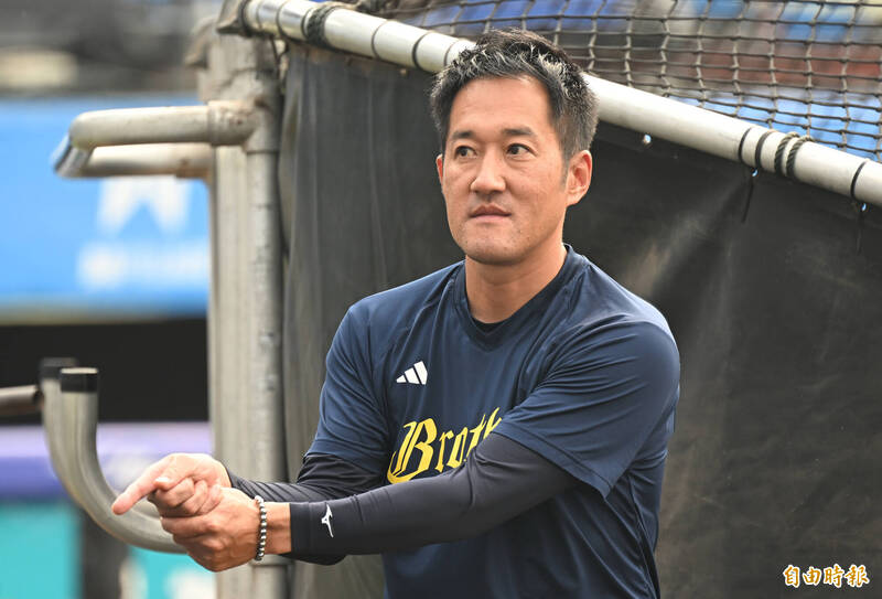 中信兄弟總教練平野惠一。（記者林正堃攝）