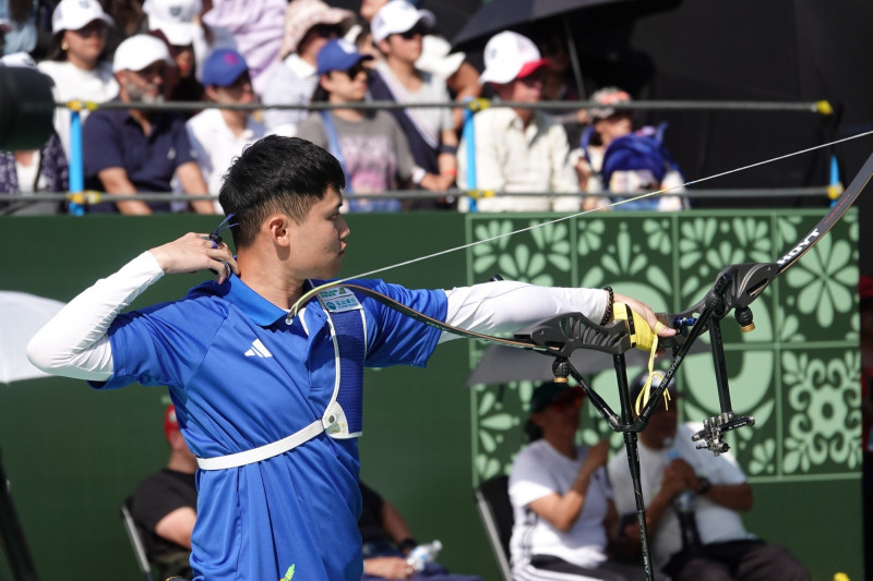 湯智鈞拿下銀牌。（射箭協會提供）