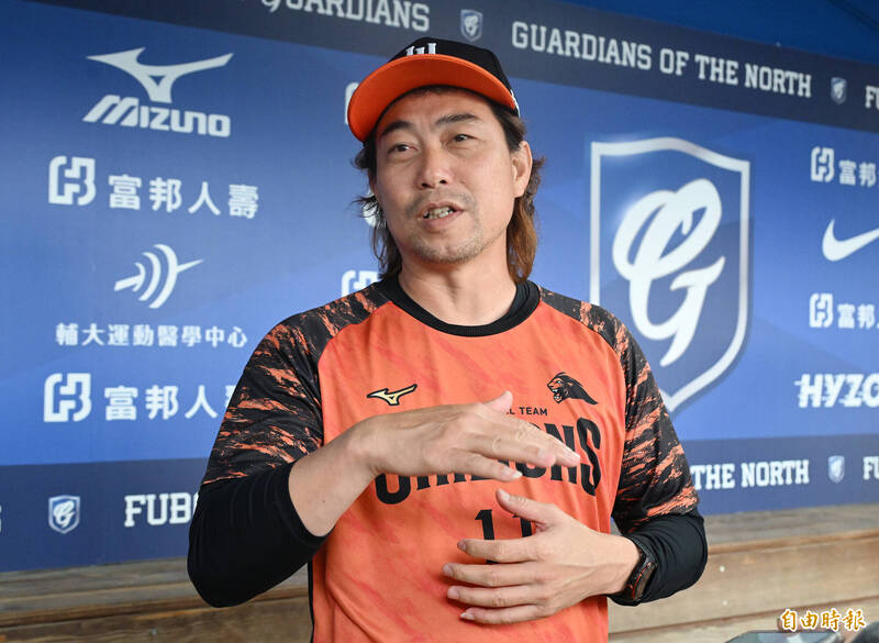 統一獅總教練林岳平。（記者廖振輝攝）
