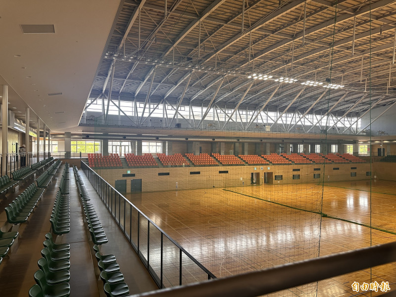名古屋亞運羽球場館。（記者盧養宣攝）
