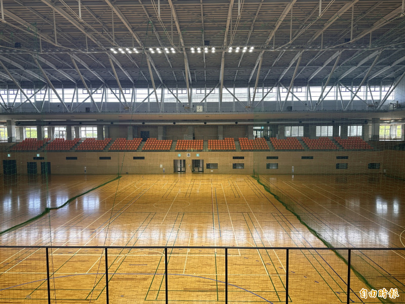名古屋亞運羽球場館。（記者盧養宣攝）