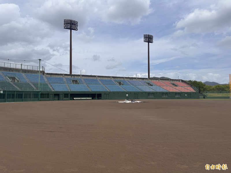 亞運棒球項目主球場豐橋市民球場。（記者盧養宣攝）
