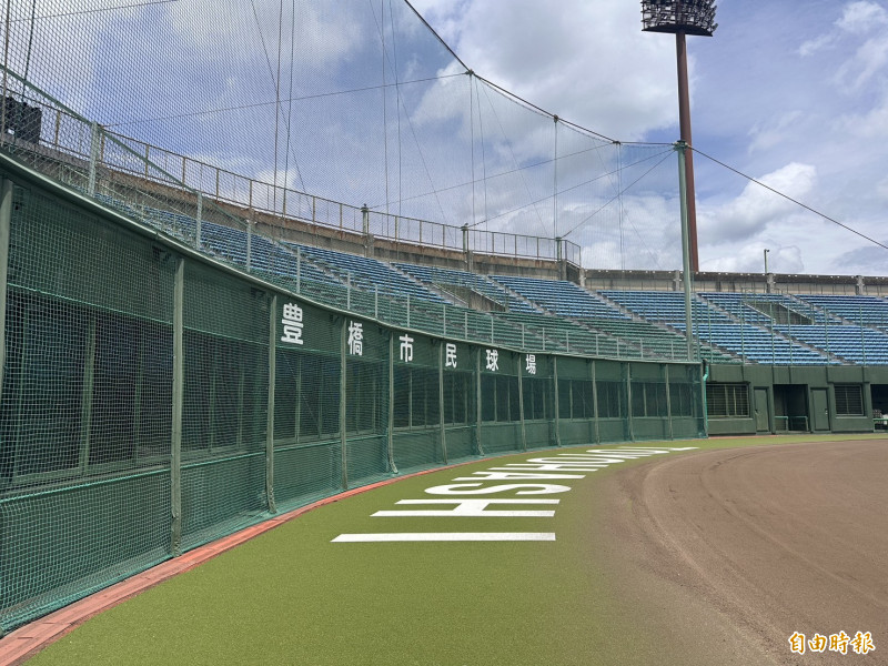 亞運棒球項目主球場豐橋市民球場。（記者盧養宣攝）
