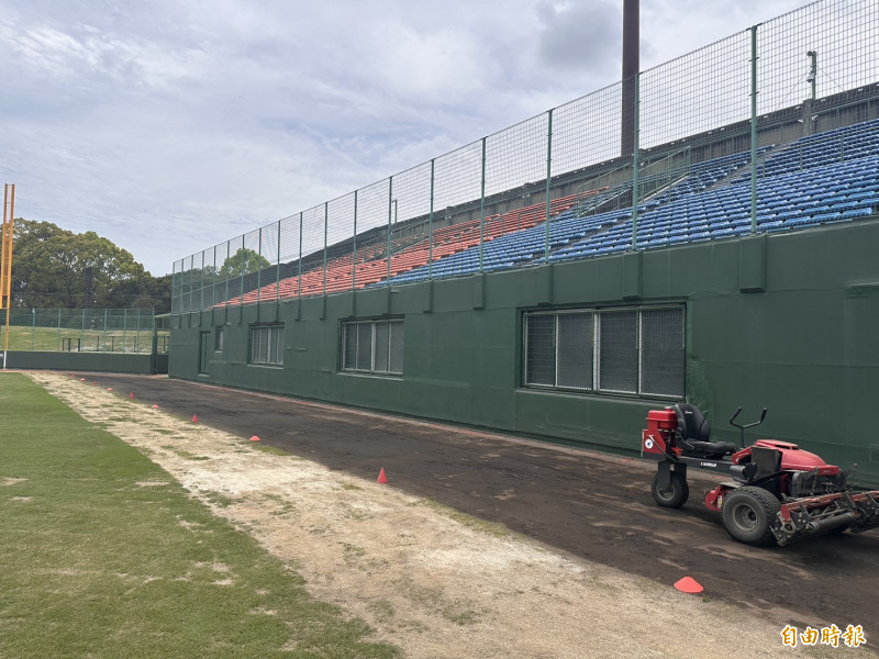 亞運棒球項目主球場豐橋市民球場。（記者盧養宣攝）
