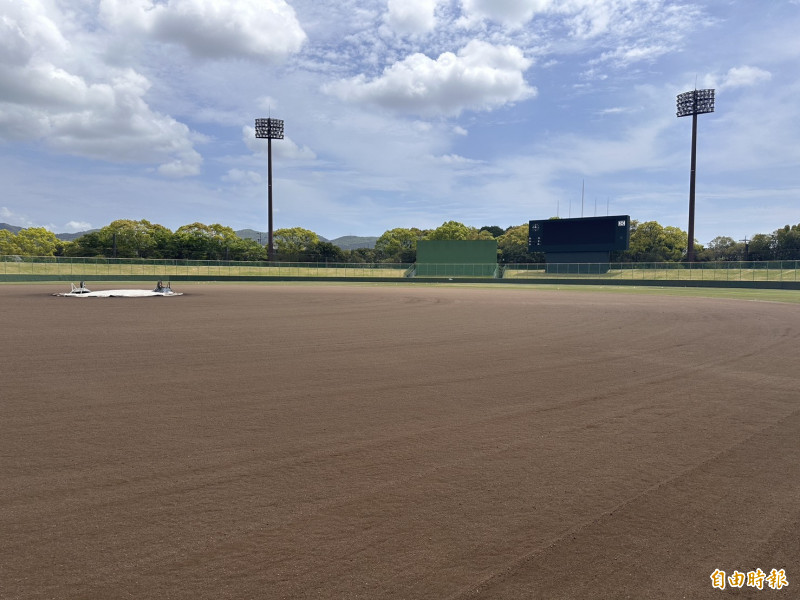 亞運棒球項目主球場豐橋市民球場。（記者盧養宣攝）