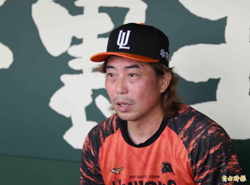 統一獅總教練林岳平。（資料照，記者李惠洲攝）