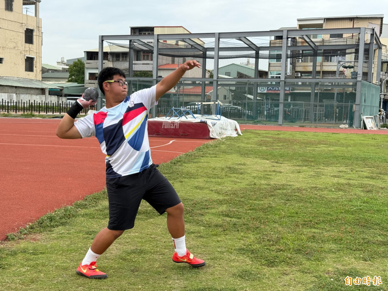 對於破大會紀錄一事，李健嘉表示，對自己有信心，才是突破關鍵。（記者李文德攝）