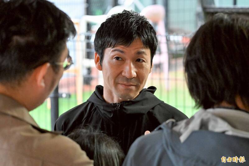 樂天桃猿領隊野原武人。（記者陳志曲攝）