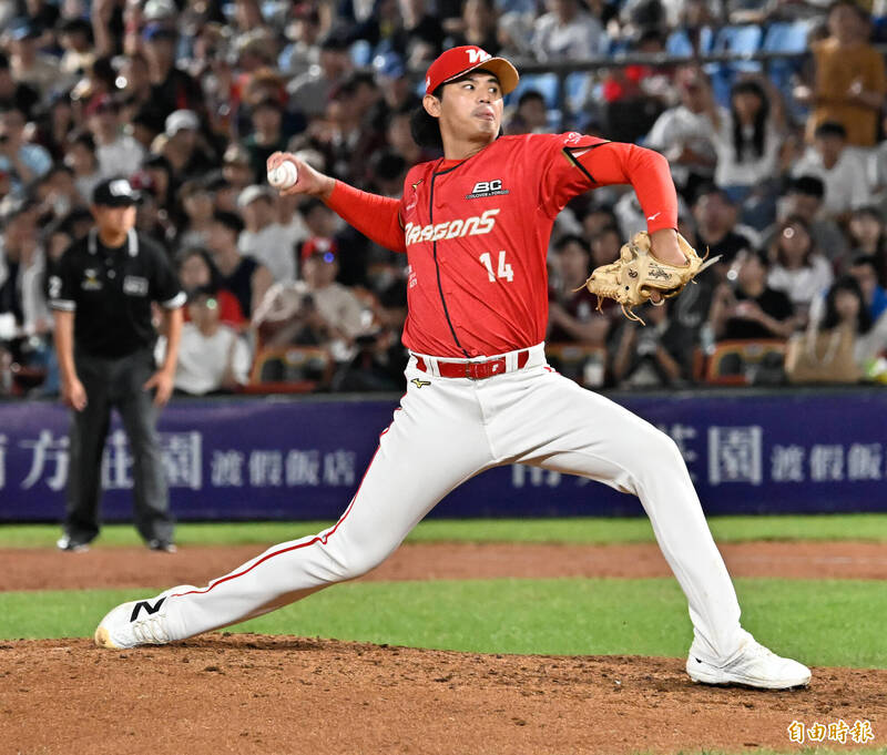 味全龍黃暐傑。（資料照，記者陳志曲攝）