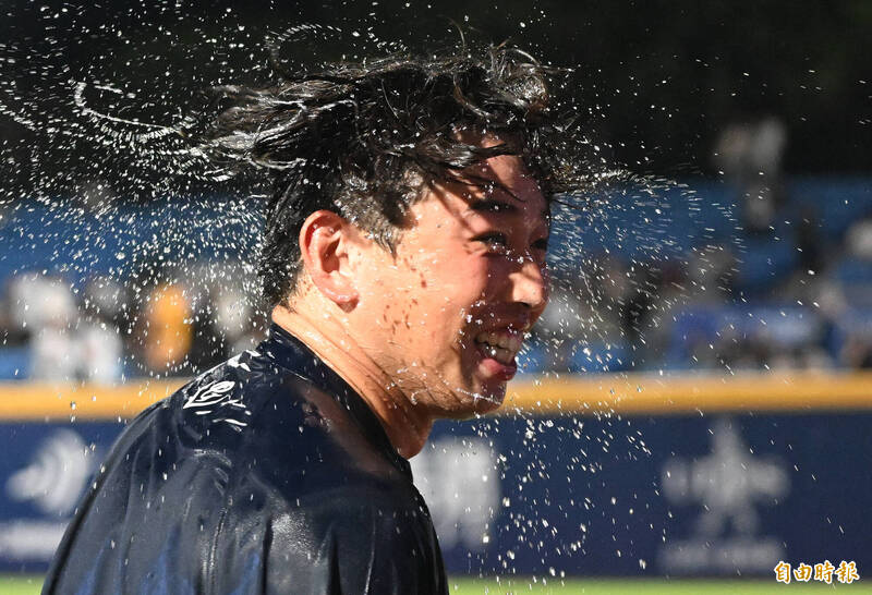 阿部雄大獲選單場MVP。（記者林正堃攝）